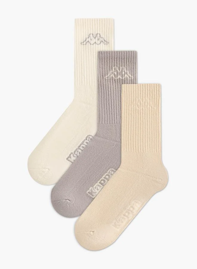 Kappa Kappa Pack of 3 Crew Length Socks